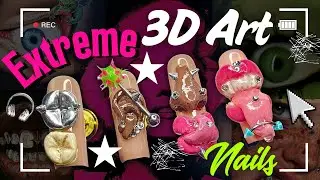 ЭКСТРЕМАЛЬНЫЙ 3D-дизайн ногтей: советы и рекомендации по 3D-дизайну ногтей + общение 💕