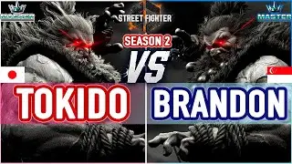 SF6 🔥 Tokido (Akuma) vs Brandon (Akuma) 🔥 SF6 High Level Gameplay