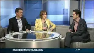 ABC1/24 News Breakfast Todays Papers with Thom Woodroofe 7/11/2011