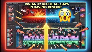 Fix Timeline Gaps In DaVinci Resolve Like A Pro | delete gaps davinci resolve | delete gaps davinci