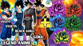 Vegito / Vegeta / BlackGoku / Goku Fusion Mode All Ssj Rose / God / Blue / Green /Yellowv#dragonball