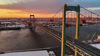 Aerial View Gloucester City, New Jersey #drone #gloucester #djimavic4pro #waltwhitman #delawareriver