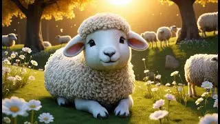 White Sheep, Fluffy and Fat | Soft Animal Nursery Rhyme for Toddlers | Fun Farm Song for Kids