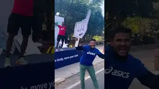 Delhi's Marathon Crowd Support is Unmatched! #marathon #fitnessjourney