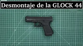 GLOCK 44 .22lr pistol disassembly, field disassembly, video in Spanish