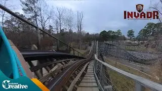 InvadR horizon locked on-ride 4K POV - Busch Gardens Williamsburg VA