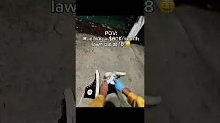 Running a $60K/month lawn biz at 18 🤑 am I full of 💩? #entrepreneur #lawncare #lawnmowing #pov
