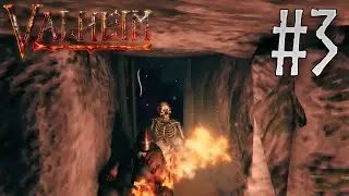 Valheim Episode 3  -  We Wasn't Ready For The Raid or The Skeleton Cave