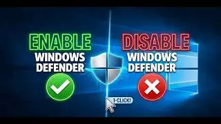How to Disable or Enable Windows Defender on Windows 10 | Windows defender on and off kaise karen