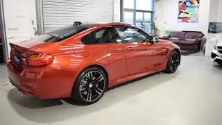 BMW M4 Sakhir Orange walk round.