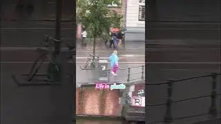 Barbie in the real world 💖☔️🛼👱🏻&zwj;♀️ |❣️Amsterdam, Netherlands
