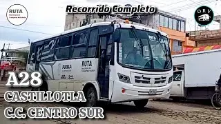 Castillotla - CC Centro Sur | Alimentadora 28 | RUTA PUEBLA | Recorrido Completo 🚍