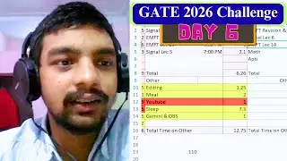 Day 6 (07/10/2025) | GATE Prep. | 1.5 hours to 6+ hours.