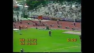 1994 Виктория, Игры Содружества, 200 м +1,5 19,97 Фрэнки Фредерикс 26.8.94