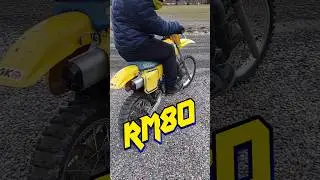 Suzuki RM80 2-Stroke 1990 Start Up Soundcheck Revs & Acceleration