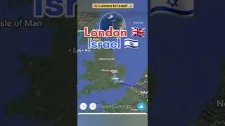 London 🇬🇧 to Israel 🇮🇱 flight Route flight ✈️ Operator by Arkia #pilot #nonstopflight #flight