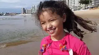 Brincando na praia