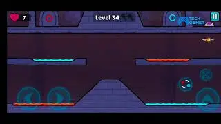Red and Blue Stick man 2 Level 34