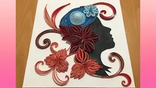 CLASSY WOMAN QUILLING DESIGNS by cathymagat/ quilling paper art