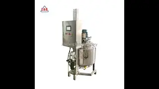 Indonesia PLC control lifting type batch homogenizer with electric heating tank