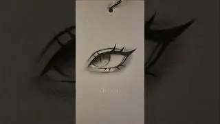 Anime eyes drawing ✨️ #drawing #anime #eyes #tutorial #shorts