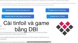 c&agrave;i đặt tinfoil v&agrave; game bằng DBI Nintendo Switch (Install tinfoil and games using DBI)