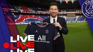 ⚽️ Pr&eacute;sentation de L&eacute;o Messi en direct du Parc des Princes 🔴🔵