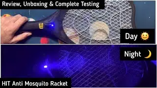 HIT Anti Mosquito Racket Rechargeable with Blue LED Light Complete Testing Is It Worth to Buy??