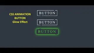 Modern CSS Glowing Button Hover Effects | Html CSS Tutorial
