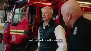 Al Carns visiits Kings Norton Fire Station