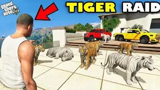 Franklin House Raided by Wild Tigers in Los Santos | Gta 5