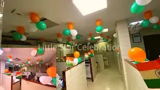 Independence Day decoration | Tricolor balloon | Tiranga decor | Republic | Little Star Celebration