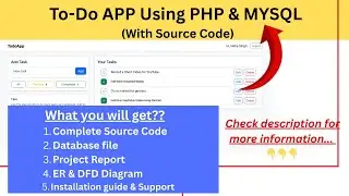Responsive To-do App using PHP and MySQL with Source Code | Login & Register System | PHP Projects