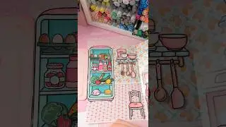 🥰So Cute Toca Boca Paper House🏡#tocalifeworld #tocaboca #diy #paperdiy #papercraft #craft #cute