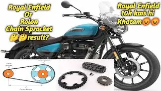 Chain Sprocket For  Meteor 350, 10K Kms में खतम 😡? Rolon Chain Sprocket kit #royalenfield