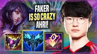 FAKER IS SO CRAZY WITH AHRI! - T1 Faker Plays Ahri MID vs Syndra! | Season 2022