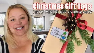 Personalized Holiday Gift Labels: DIY Gift Tag Stickers using Sticker Paper