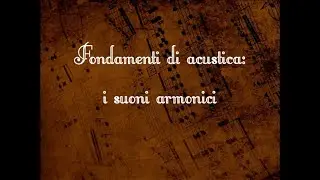 I SUONI ARMONICI (Armonia 1)
