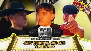 Jerry Powder Vs. Greg Cena Vs. BenSan14 | SFF Championship Match | Scuffmania 2025