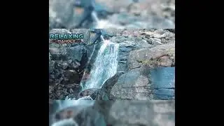 Water falling from Mountain, Soft Sound, Sleeping Sound, Relaxing Meditation ( Relaxing Mahole )