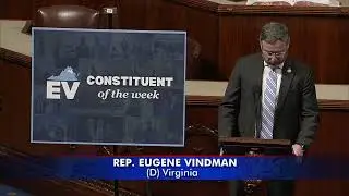 Vindman Honors Chief Brian Layton on U.S. House Floor as 'Constituent of the Week'