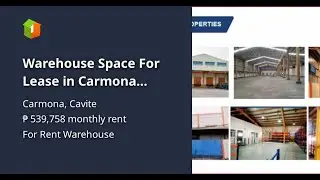 Warehouse Space For Lease in Carmona Cavite 2102 sqm