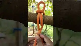 Amazing and beautiful knot! #outdoors #ropeskills #survival #knot #fyp
