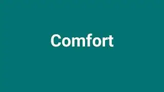 'Comfort' Meaning and Pronunciation