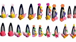 How to decorate clip with clay.