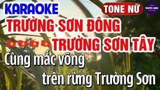 Trường Sơn Đông Trường Sơn Tây Karaoke Tone Nữ Nhạc Sống Disco 2026 | Y Dung Karaoke