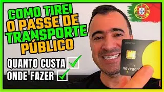 COMO FAZER O PASSE DE TRANSPORTE PÚBLICO EM PORTUGAL🇵🇹 2024