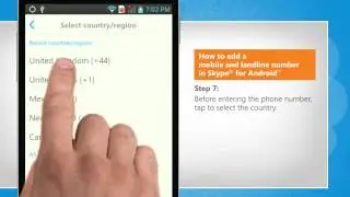 How to add a mobile and landline number in Skype&reg; for Android&trade; on LG L9