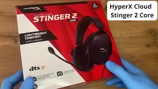 HyperX Cloud Stinger 2 Core Gaming Headset Unboxing - ASMR