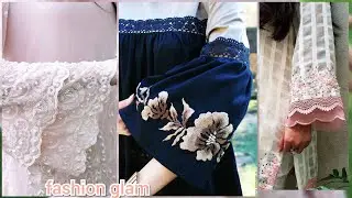 latest bell,umbrella and trumpet sleeves styles for casual dresses/women's sleeves designs